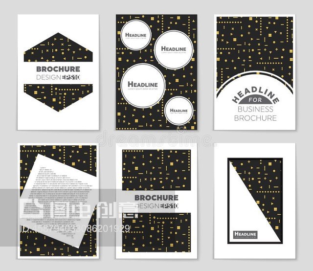 单色几何 极简背景中的抽象概念与创意模板